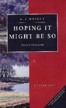 Paperback Hoping It Might Be So: Poems 1974-2000 Book