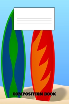 Composition Book: Surf Composition Book Wide Ruled