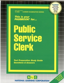 Spiral-bound Public Service Clerk: Passbooks Study Guide Book