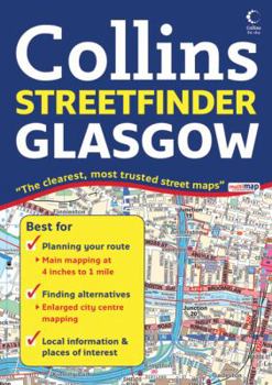 Paperback Collins Streetfinder Glasgow Book