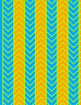 Paperback Bright Fun Colors #2 (Zig Zag): Everyday Notebook Book