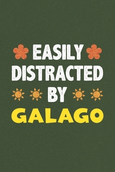 Paperback Easily Distracted By Galago: Galago Lovers Funny Gifts Dot Grid Journal Notebook 6x9 120 Pages Book