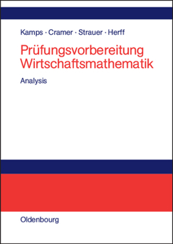 Hardcover Prüfungsvorbereitung Wirtschaftsmathematik [German] Book