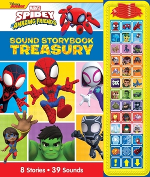Hardcover Disney Junior Marvel Spidey and His Amazing Friends: Sound Storybook Treasury [With Battery] Book
