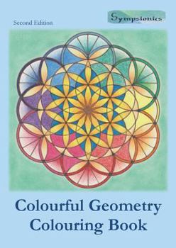 Paperback Colourful Geometry Colouring Book: Relaxing Colouring with Coloured Outlines Book
