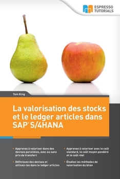 Paperback La valorisation des stocks et le ledger articles dans SAP S/4HANA [French] Book