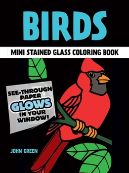 Little Birds Stained Glass Coloring Book
