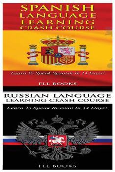 Paperback Spanish Language Learning Crash Course + Russian Language Learning Crash Course Book