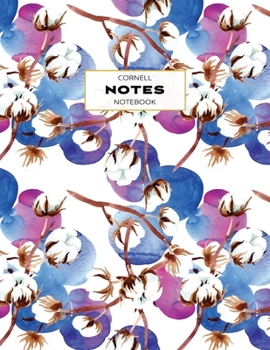 Paperback Cornell Notes Notebook: Note Taking with College Ruled Lines, Index and Numbered Pages, Floral Print Book