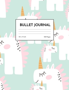 Bullet Journal: Pretty Unicorn Dot Grid Notebook - Dotted Note Pad for Kids, Girls, Teens, Tweens, Women - Gifts for Birthday and Christmas | Design 98838