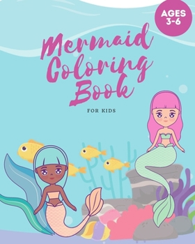 Paperback Mermaid Coloring Book For Kids: Activity Coloring Book For Ages 3-6 Book