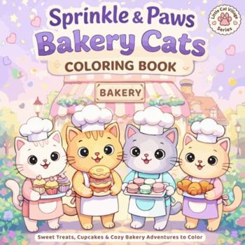 Bakery Cats Coloring Book: Sweet Treats, Cupcakes & Cozy Bakery Adventures to Color (Little Cat Village Series)