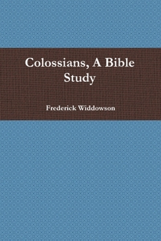 Paperback Colossians, A Bible Study Book