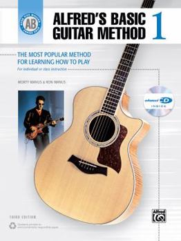 Paperback Alfred's Basic Guitar Method, Bk 1: The Most Popular Method for Learning How to Play, Book & Enhanced CD [With CD (Audio)] Book