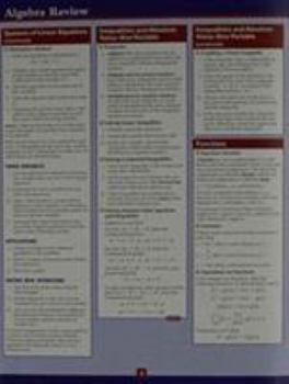 Paperback Algebra Review Study Card Book