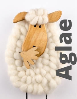 Aglae: Checkered Notebook with Name for Girls and Women, XL 8.5"x 11", 120 Pages, Paperback.