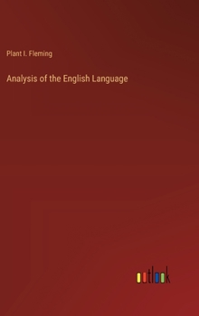 Hardcover Analysis of the English Language Book