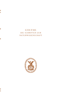 Goethe. Die Schriften Zur Naturwissenschaft (Leopoldina): Erste Abteilung: Texte.Band 6: Zur Farbenlehre. Historischer Teil