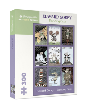 Misc. Edward Gorey: Dancing Cats 300-Piece Jigsaw Puzzle Book