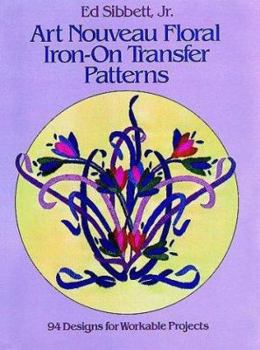 Paperback Art Nouveau Floral Iron-On Transfer Patterns Book