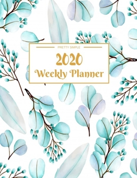 Paperback Weekly Planner 2020: Year At A Glance And Vertical Dated Pages - 8.5 x 11 inches 120 pages Book