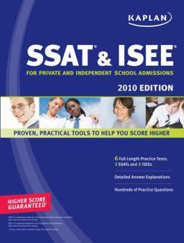 Paperback Kaplan SSAT & ISEE 2010 Edition: For Private and Independent School Admissions Book