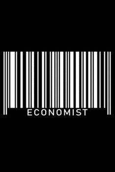 Notebook: Economist Economy Data Trends Forecast Expert White Barcode Job Black Lined Journal Writing Diary - 120 Pages 6 x 9