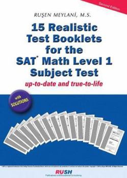 Paperback 15 Realistic Test Booklets for the SAT Math Level 1 Subject Test Book