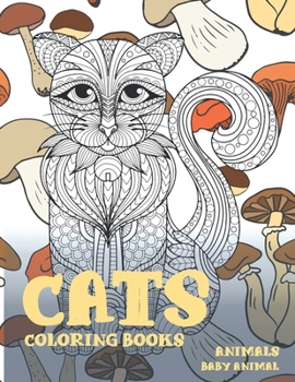 Paperback Baby Animal Coloring Books - Animals - Cats Book