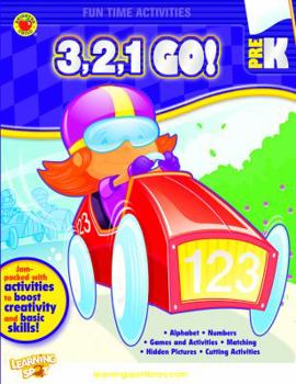 Paperback 3, 2, 1, Go! Activity Book, Grade PK (Fun Time Activities) Book