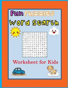 Paperback Fun Puzzles Word Search worksheet for kids Book