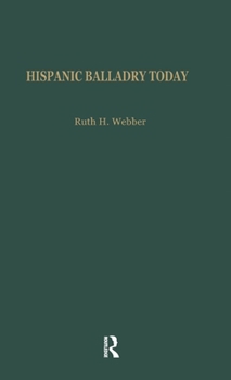 Hardcover Hispanic Balladry Today Book