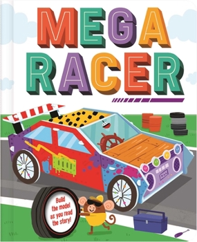 Paperback Mega Racer: Build the Model Car as You Read the Story Book