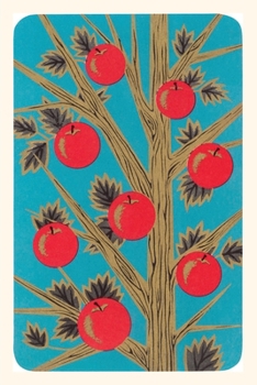 Paperback Vintage Journal Stylized Apples on Tree Book
