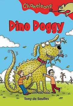 Paperback Dino Doggy. Written and Illustrated by Tony de Saulles Book