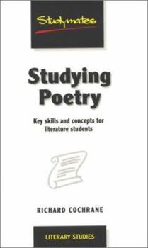 Paperback Studying Poetry: Key Skills & Concepts for Literature Students Book