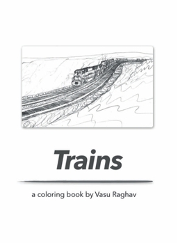 Paperback Trains: a coloring book
