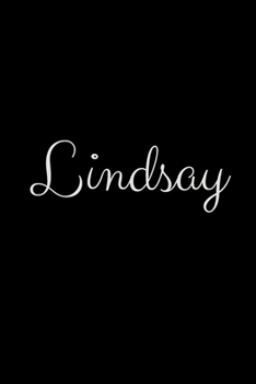Paperback Lindsay: notebook with the name on the cover, elegant, discreet, official notebook for notes Book