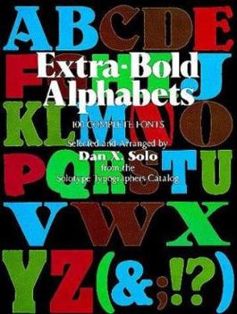 Paperback Extra-Bold Alphabets (Dover Pictorial Archive Series) Book