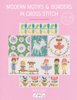 Paperback Modern Motifs & Borders in Cross Stitch Book