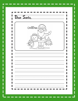 Dear Santa: My Christmas Wish List : A Primary Composition Notebook Cute Journal Filled with Blank Letters Kit for Santa Claus, Holiday Activities ... girls, friends family (Letters to Santa V.4)