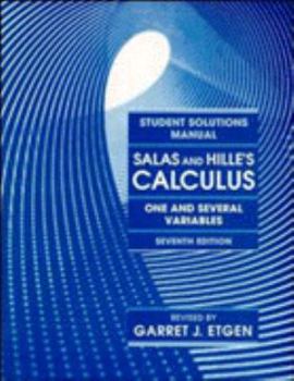 Paperback Salas and Hille's Calculus One and Several Variables, Student Solution Manual Book