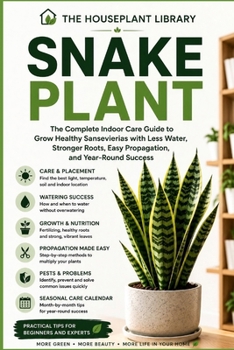 Snake Plant: The Complete Indoor Care Guide to Grow Healthy Sansevierias, Prevent Root Rot, Propagate Successfully, and Keep Every Plant Thriving Year-Round (The Houseplant Library)