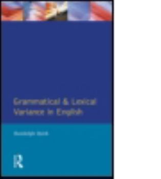 Paperback Grammatical Lexical Variance Engl Book