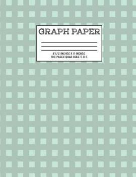 Paperback Graph Paper: Notebook Square Green Cute Pattern Cover Graphing Paper Composition Book Cute Pattern Cover Graphing Paper Composition Book