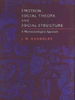 Hardcover Emotion, Social Theory, and Social Structure: A Macrosociological Approach Book