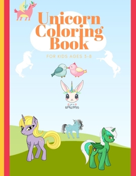 Paperback Unicorn Coloring Book for Kids Ages 3-8 Book