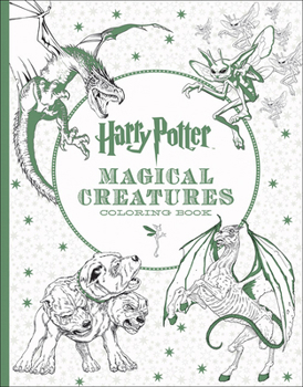 Library Binding Harry Potter Magical Creatures Coloring Book