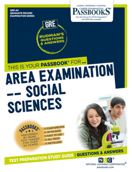 Paperback Area Examination - Social Sciences (Gre-44): Passbooks Study Guide Volume 44 Book