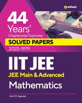 Paperback 44 Years Chapterwise Topicwise Solved Papers (2022-1979) IIT JEE Mathematics Book